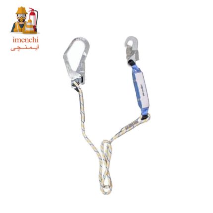 طناب رابط تک شاخه ضد شوک با دو سر قلاب پروتکت مدل ABM + LB101
