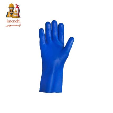 دستکش ضد حلال پوشا آبی ساق کوتاه