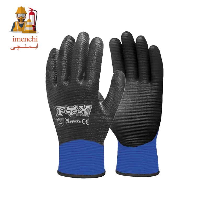 23 دستکش تمام مواد شیاری FOX کد 1257
