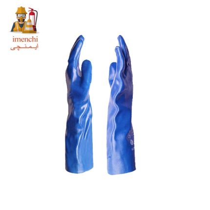 دستکش ضد حلال پوشا آبی ساق بلند